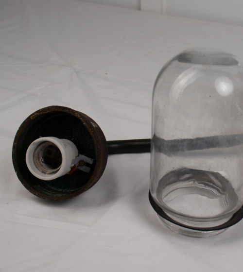 Aplique exterior con cristal