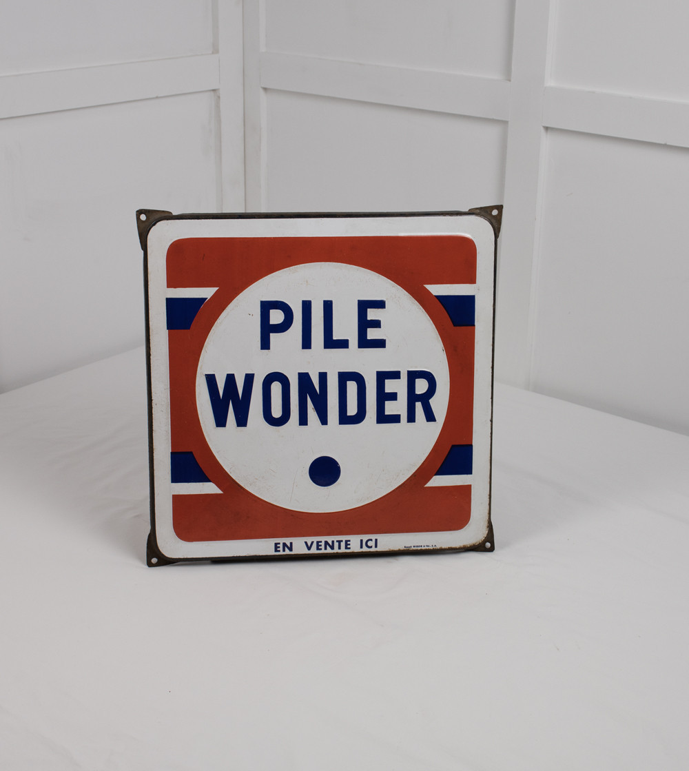 Letrero PILE WONDER