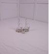 Aceitera cristal base plata (2u.) y salero
