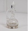Aceitera cristal base plata (2u.) y salero