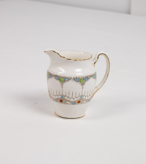 Servicio de té con puntos de colores (21 piezas)