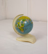 World globe with plastic stand