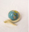 World globe with plastic stand