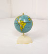 World globe with plastic stand