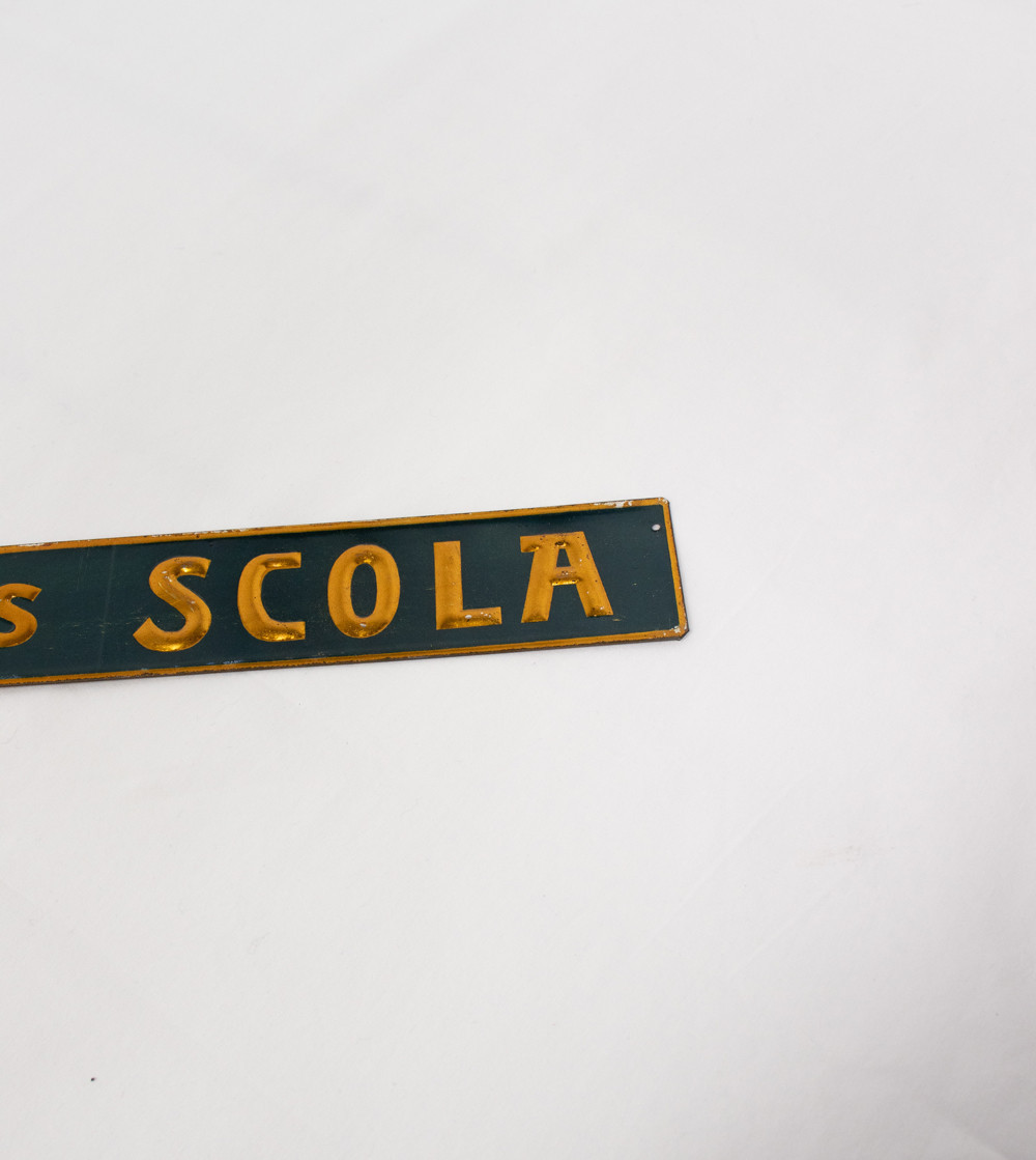 SCOLA advertising sign