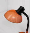 Lampe table orange en métal