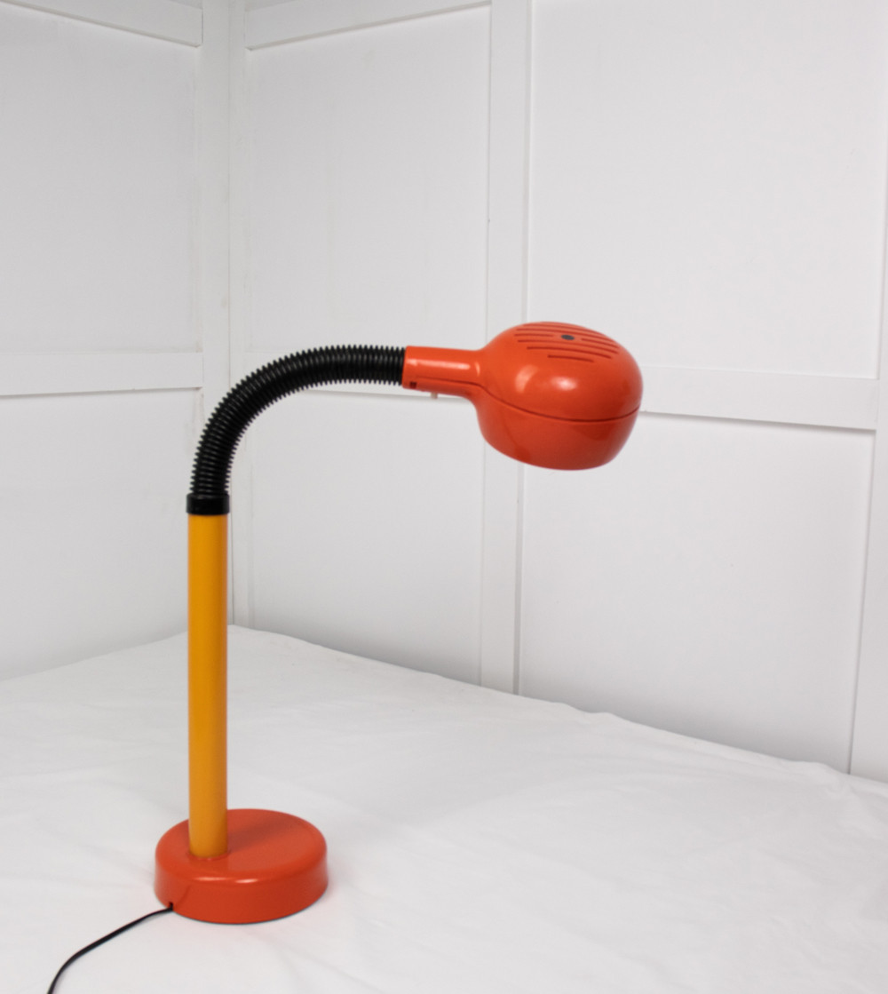 Lampe orange fléxible, modèle COBRA