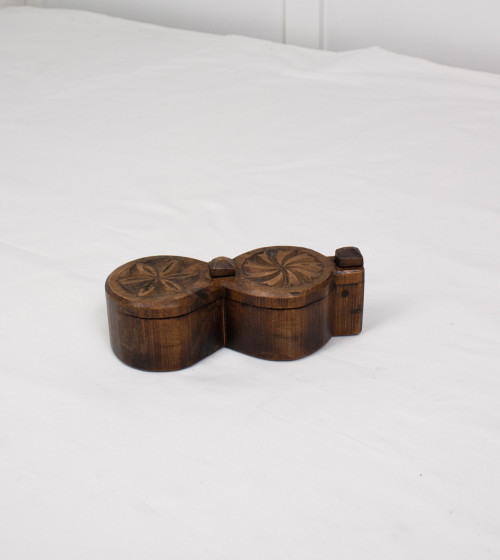 Wooden salt and pepper shakers