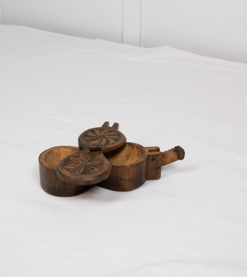 Wooden salt and pepper shakers