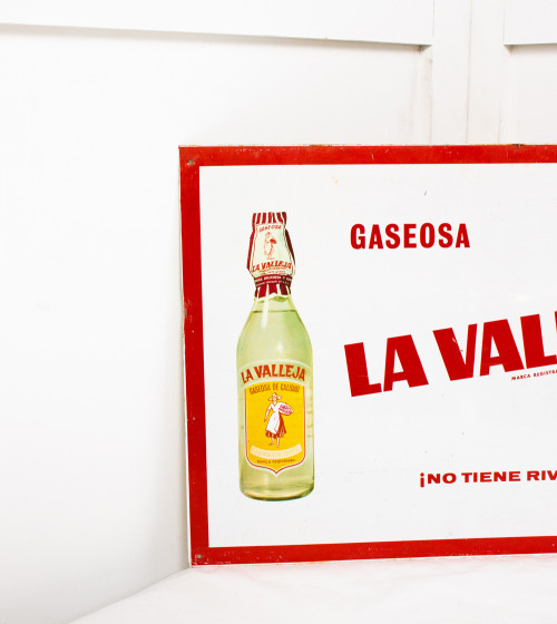Plaque métallique LA VALLEJA