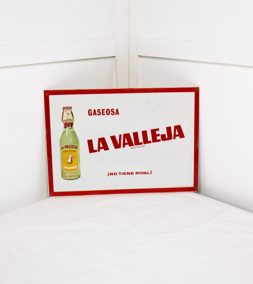 Plaque métallique LA VALLEJA