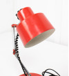Articulated red table lamp