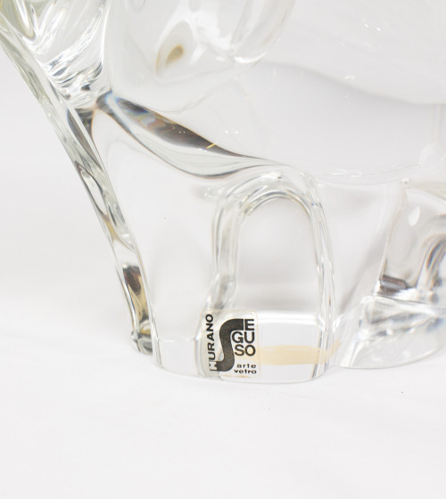 Éléphant SEGUSO en verre de Murano (20cm)
