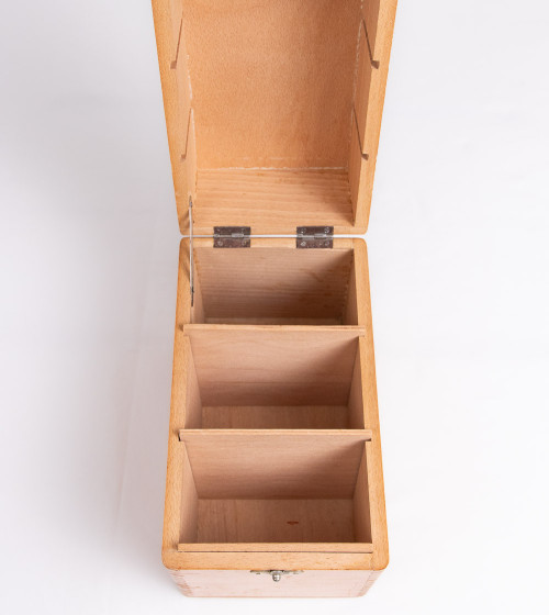 Caisse en bois avec séparateurs