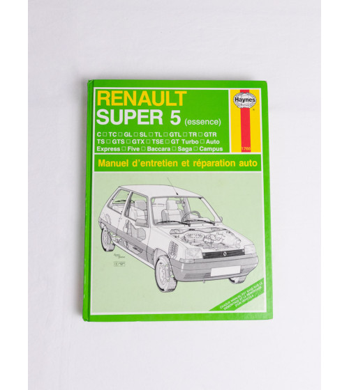 Manuel d'entretien RENAULT super 5 - Français
