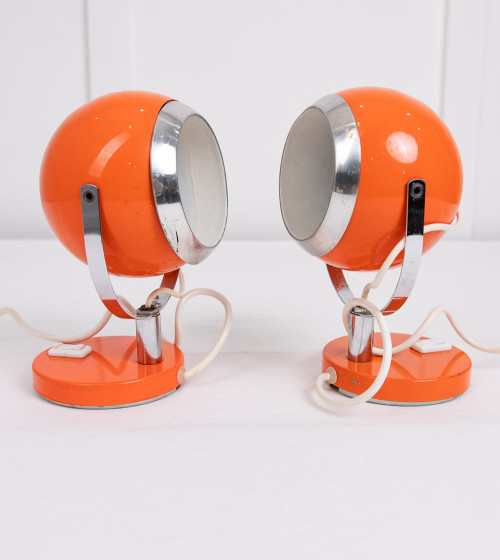 Conjunto lámparas naranjas