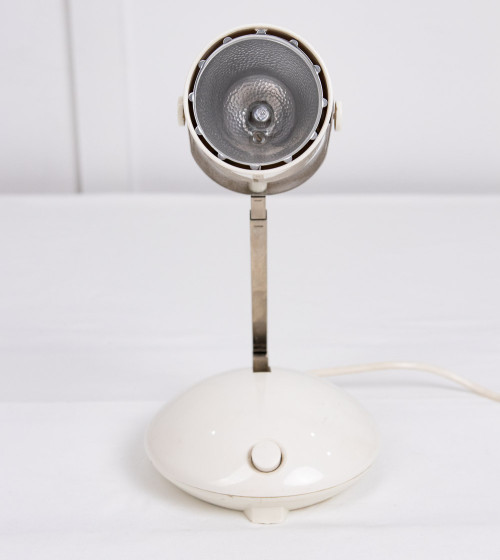 Lampara de peu telescòpica, color blanc