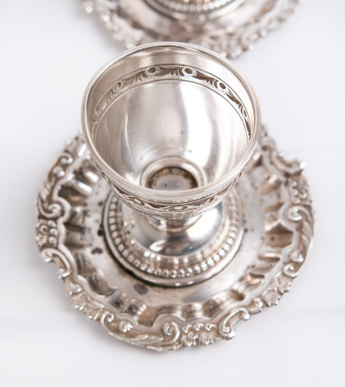 Coquetiers en argent (6 pièces)