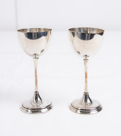 Verres à pied en argent (2 unités)