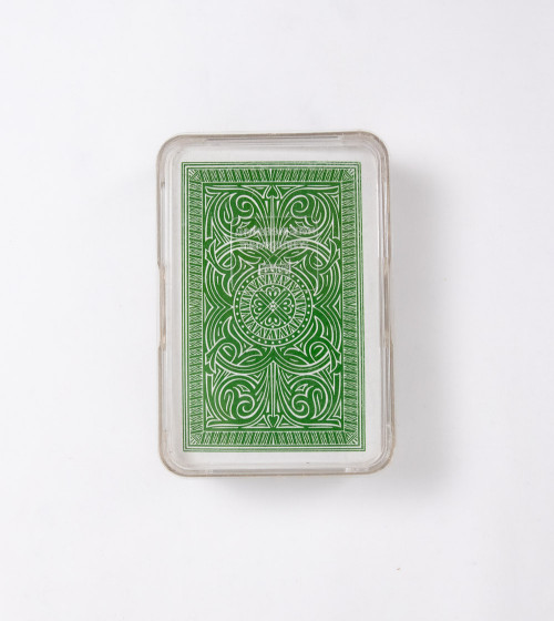 Juego de cartas tapa verda