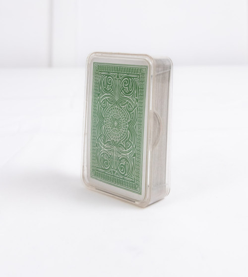 Juego de cartas tapa verda