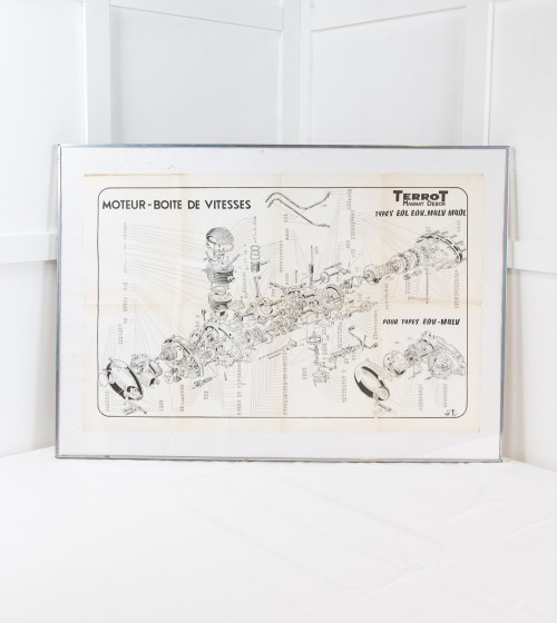 Pòster moto TERROT (motor caixa canvi)