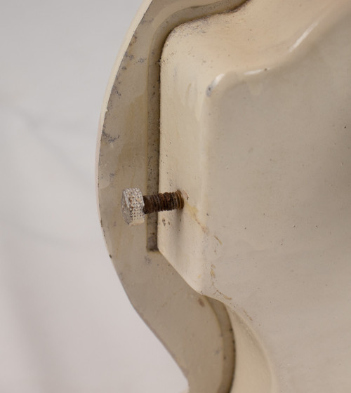 White scale with brass plate (lb and oz)