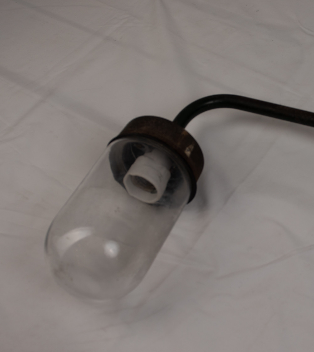 Aplique exterior con cristal